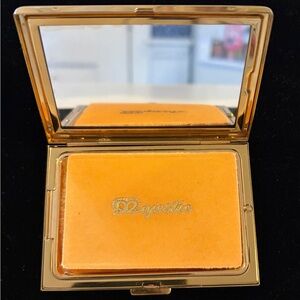 Vintage Majestic Gold Tone Powder Compact | Original Box